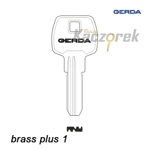 Gerda 061 - klucz surowy - BRASS PLUS nr 1